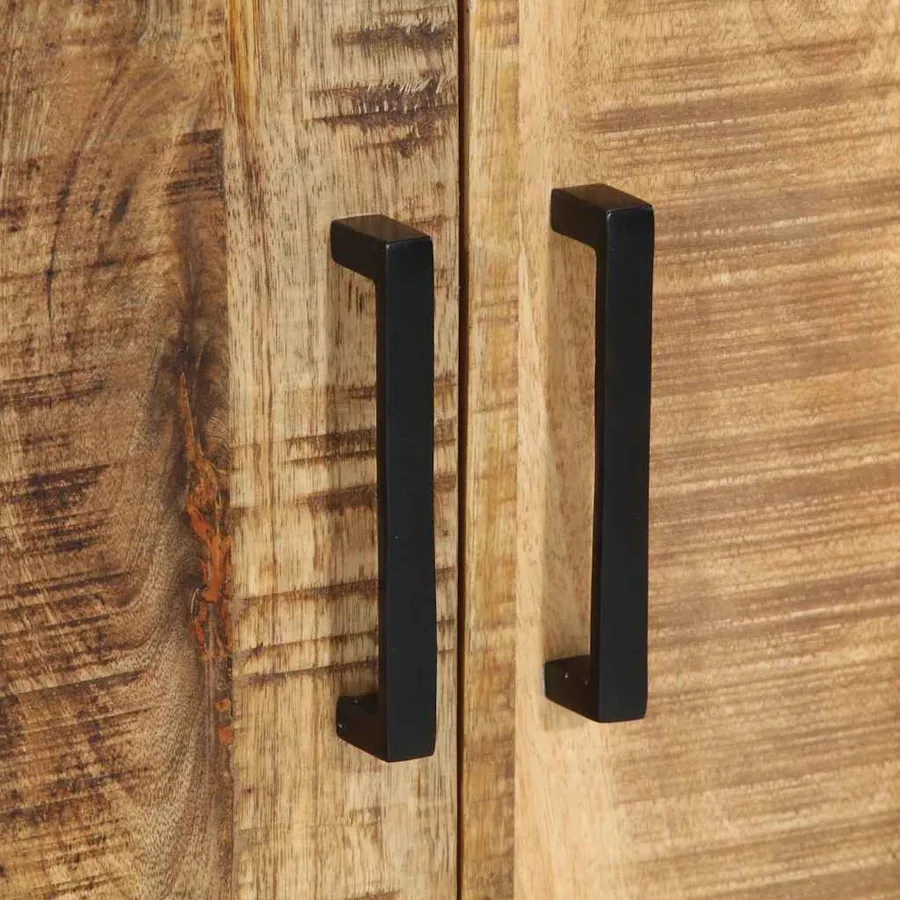 Cabinet de chevet Marron et Noir 50 x 30 x 45 cm - 9