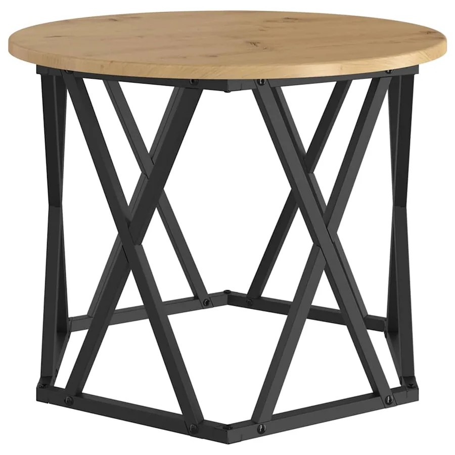 Table d'appoint empilable 3 pcs Chêne artisanal 53 x 53 x 40 cm - 6