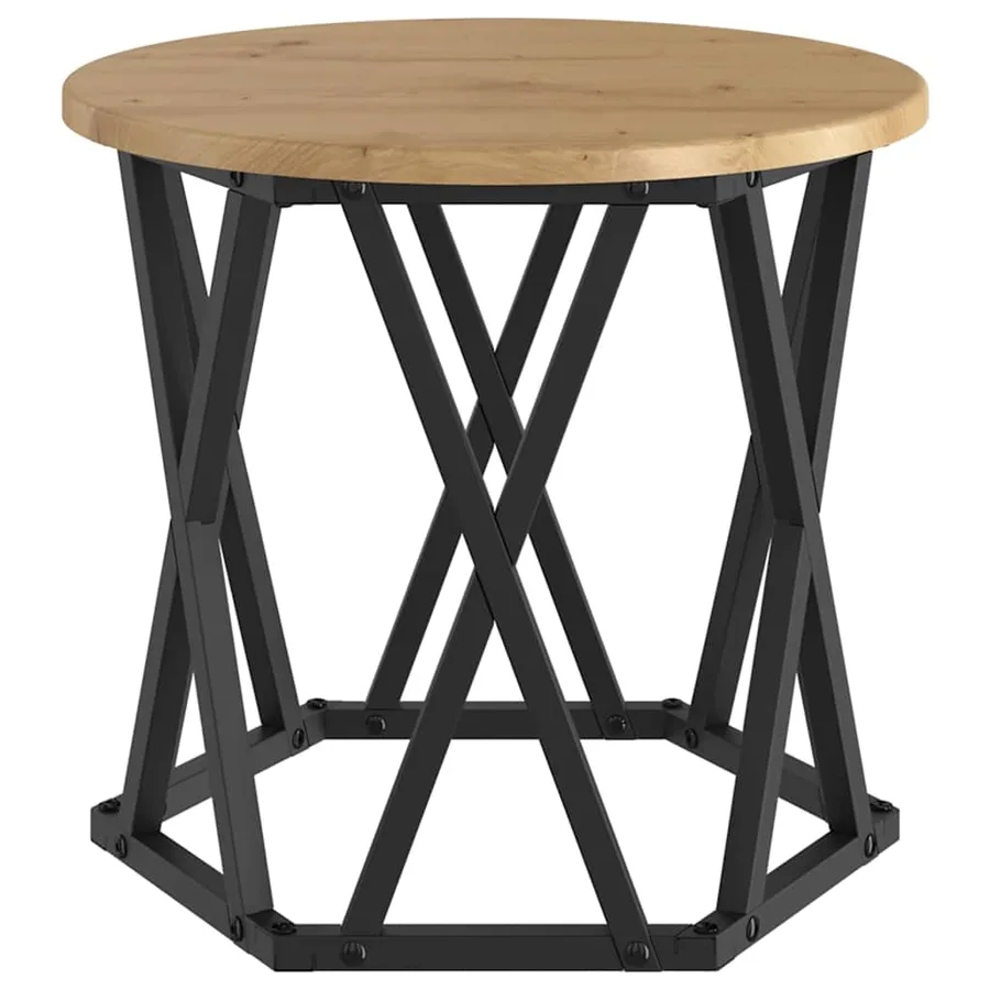 Table d'appoint empilable 3 pcs Chêne artisanal 53 x 53 x 40 cm - 7