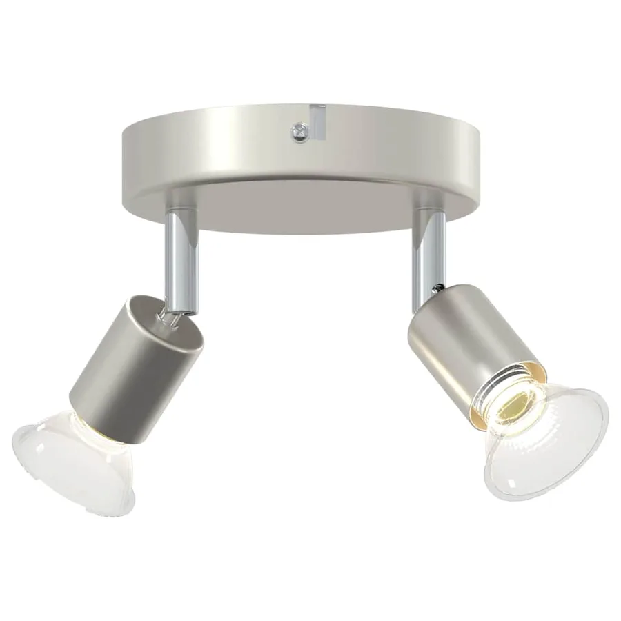 Spot de plafond avec des projecteurs Nickel 12 x 8 cm Acier - 11