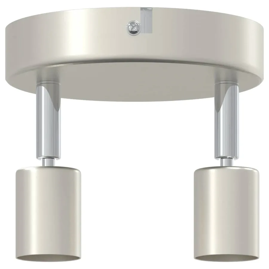 Spot de plafond avec des projecteurs Nickel 12 x 8 cm Acier - 6