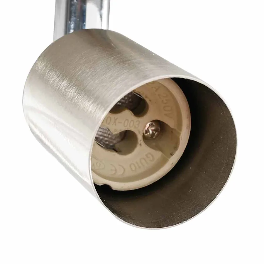 Spot de plafond avec des projecteurs Nickel 12 x 8 cm Acier - 9