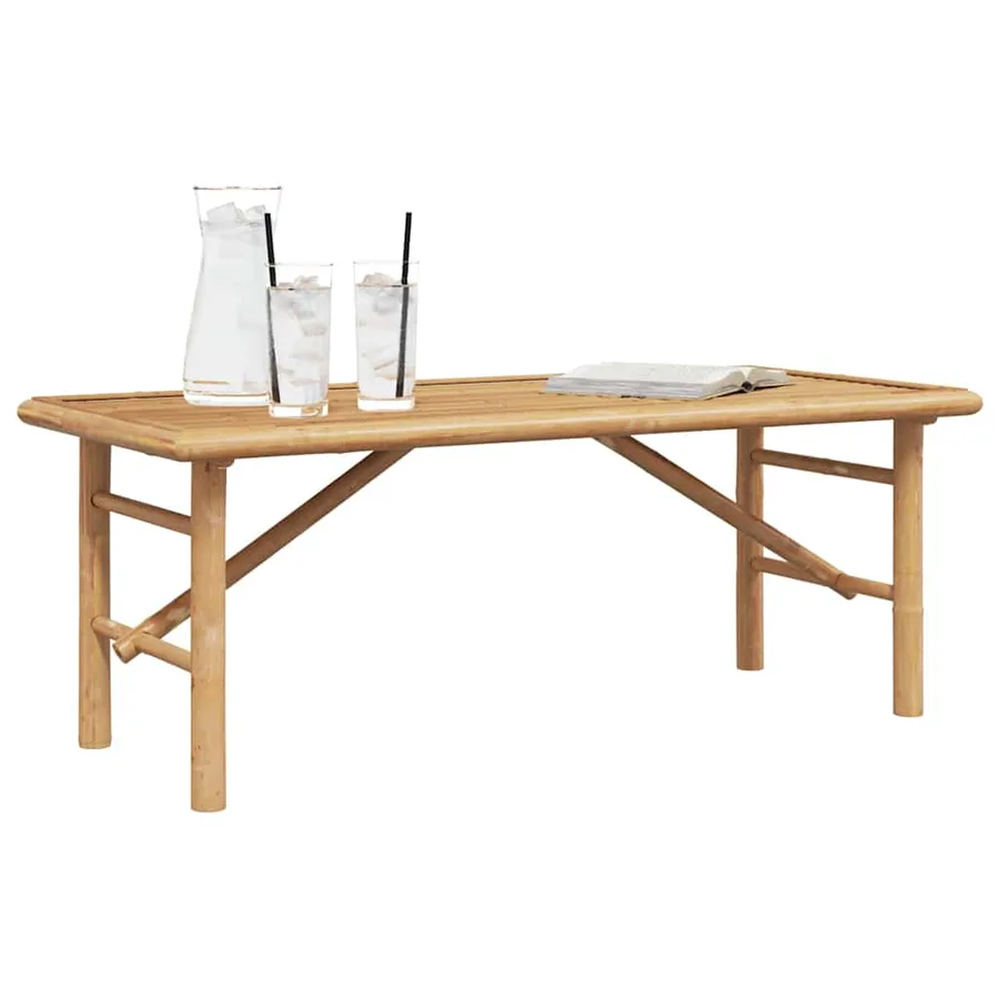 Table basse Marron 110 x 50 x 43 cm Bambou - 3