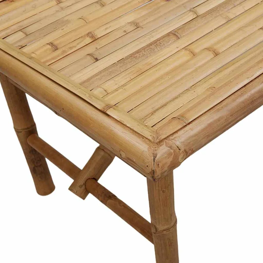 Table basse Marron 110 x 50 x 43 cm Bambou - 9