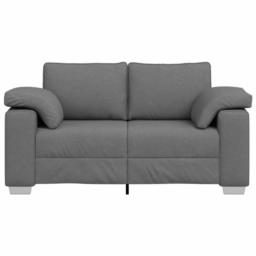 Canapé deux places Gris foncé 160 cm tissu - 4