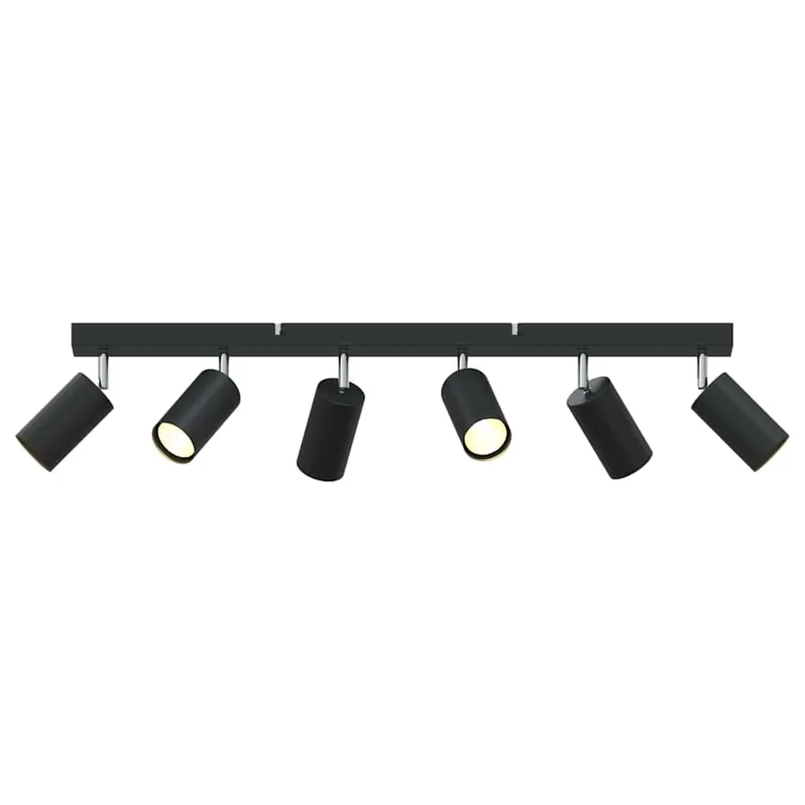 Spot de plafond avec des projecteurs Noir 73 x 6 x 16 cm Métal - 11