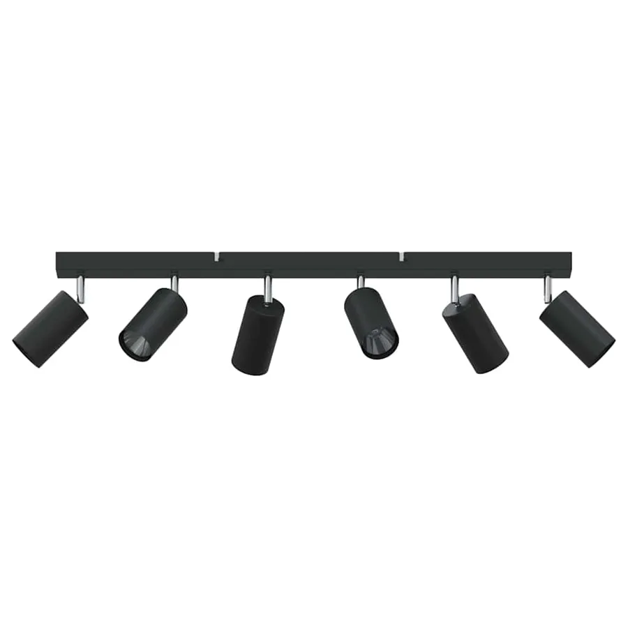 Spot de plafond avec des projecteurs Noir 73 x 6 x 16 cm Métal - 3