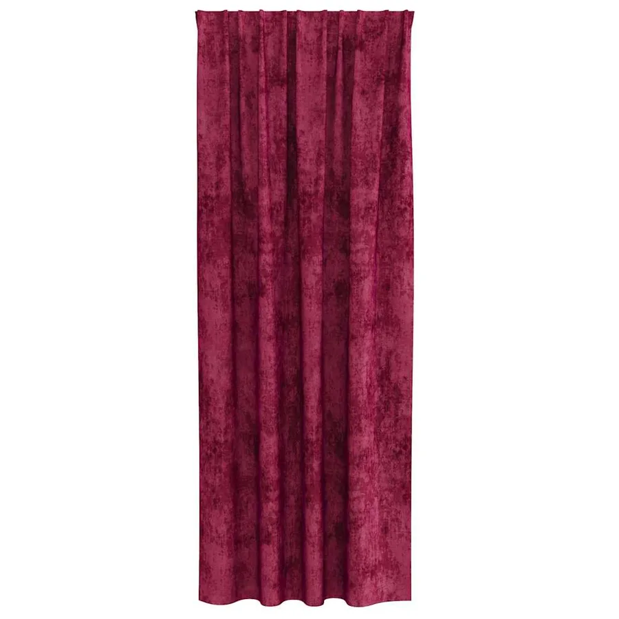 Rideaux en velours 2 pcs Bordeaux 260 x 140 cm Velours - 4