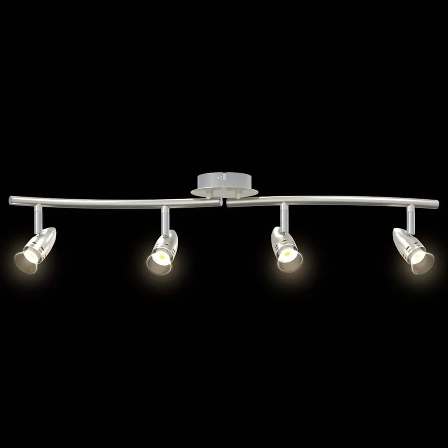 Spot de plafond Nickel 61 x 10 x 12,5 cm Métal - 12