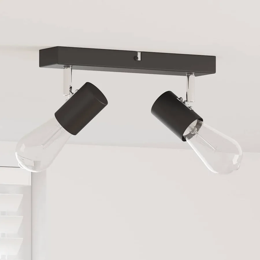 Spot de plafond Noir 26 x 6,5 x 11,5 cm Métal