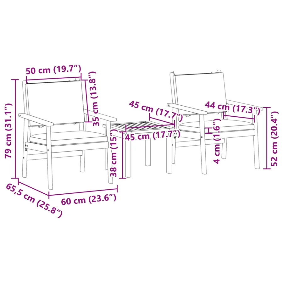 Ensemble de canapé de jardin 3 pcs Blanc crème - 10