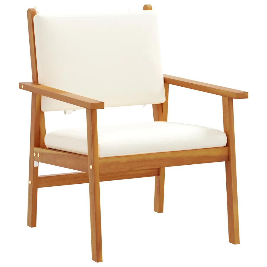 Ensemble de canapé de jardin 3 pcs Blanc crème - 6