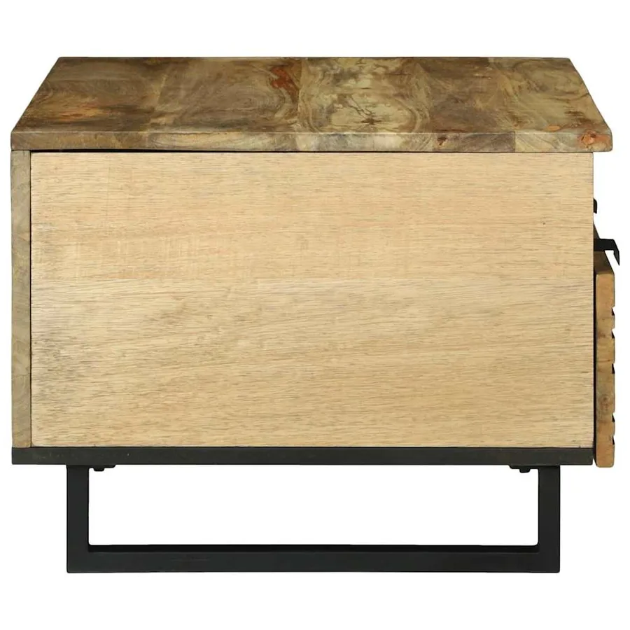 Table basse Naturel 80 x 54 x 40 cm Bois d'ingénierie - 4