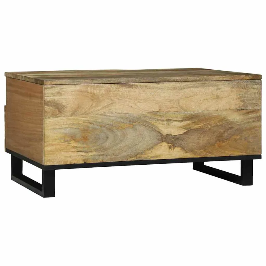 Table basse Naturel 80 x 54 x 40 cm Bois d'ingénierie - 5