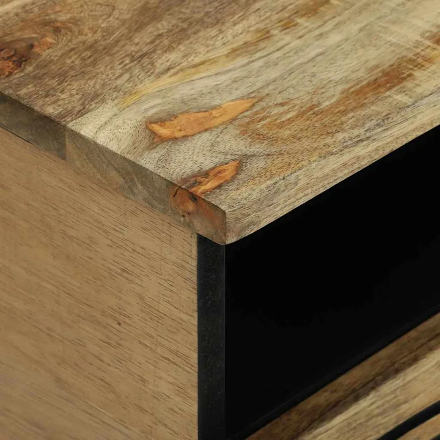 Table basse Naturel 80 x 54 x 40 cm Bois d'ingénierie - 6