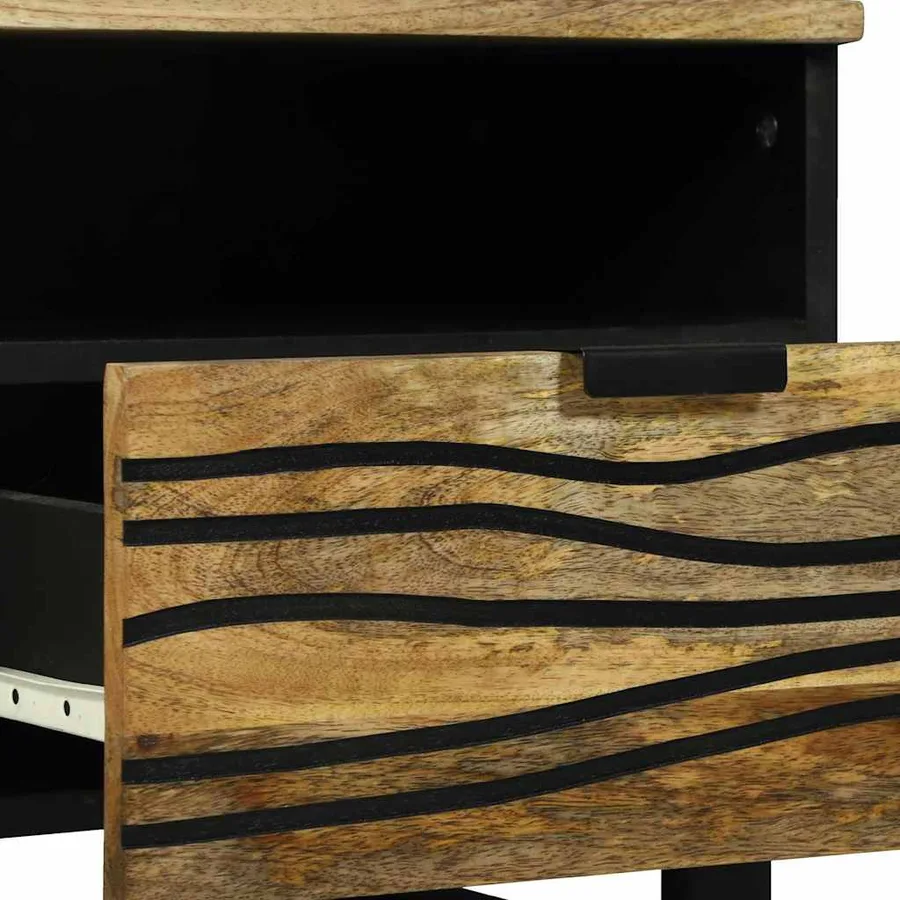 Table basse Naturel 80 x 54 x 40 cm Bois d'ingénierie - 7