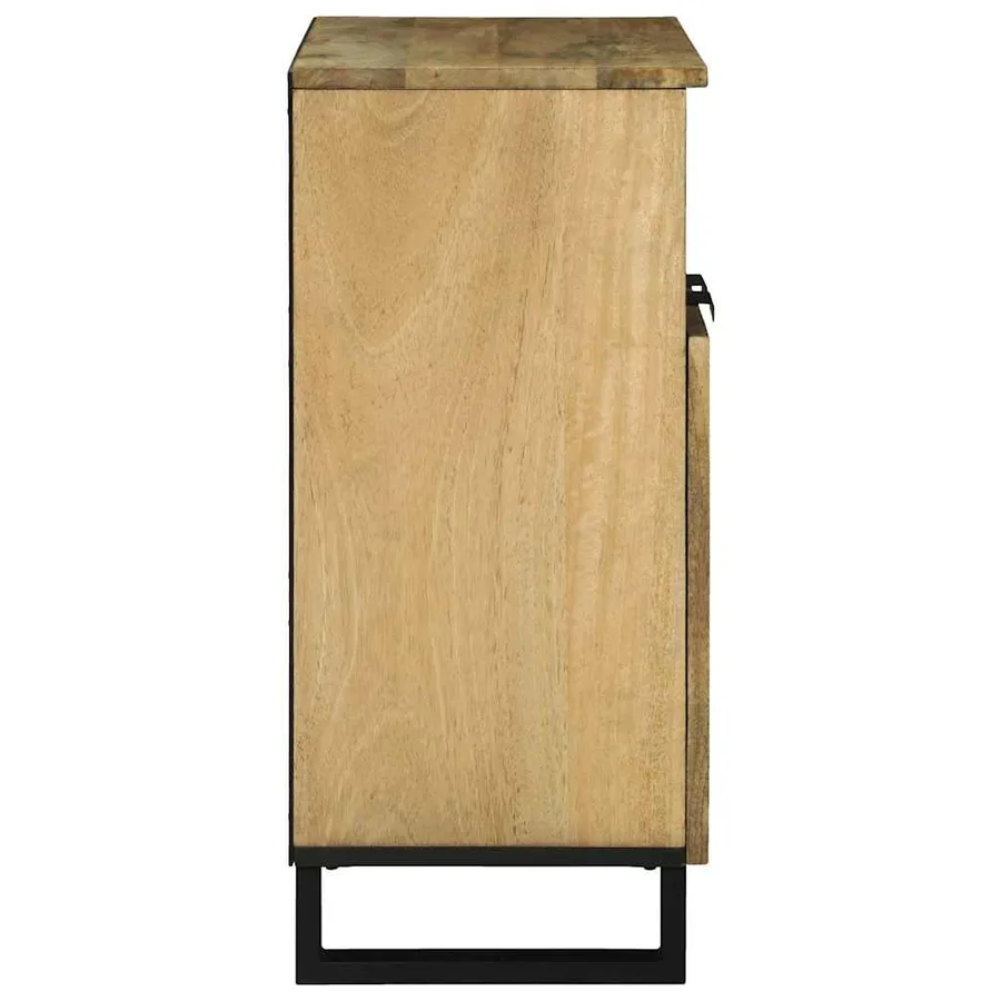 Buffet Marron 60 x 33 x 75 cm bois de manguier massif - 4