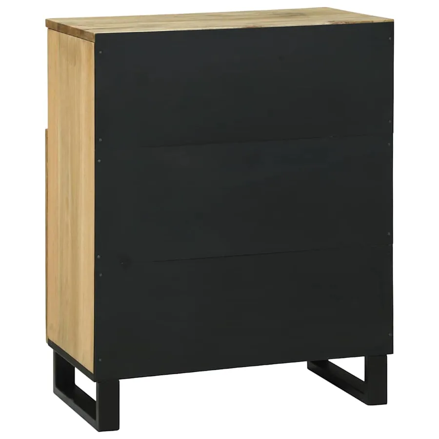 Buffet Marron 60 x 33 x 75 cm bois de manguier massif - 5