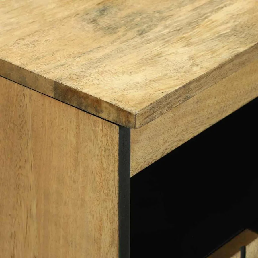 Buffet Marron 60 x 33 x 75 cm bois de manguier massif - 6