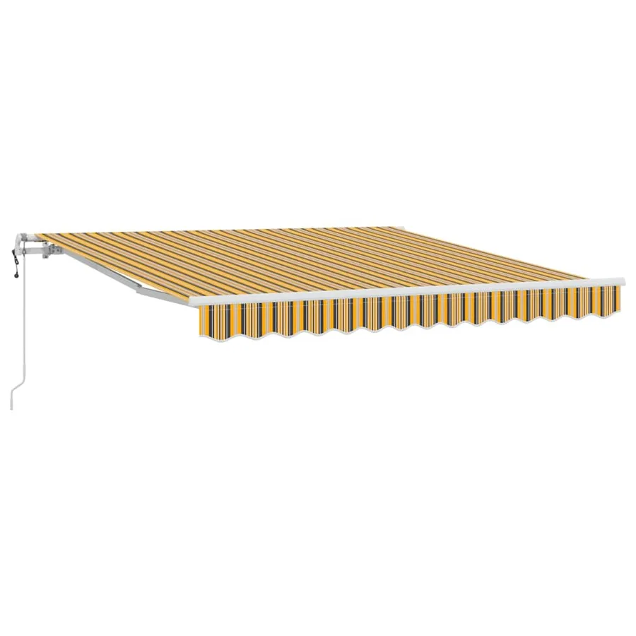 Auvent rétractable Multicolore 300 x 250 cm Tissu et Aluminium - 2