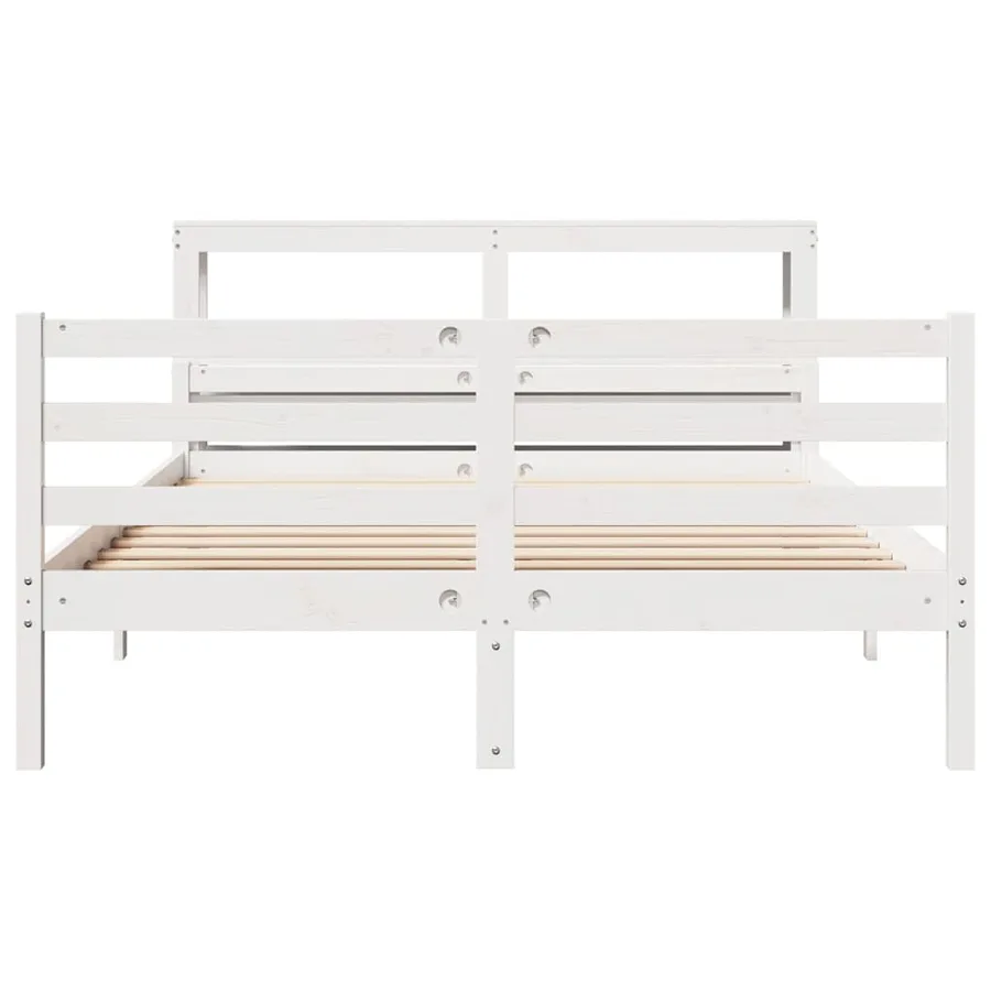 Cadre de lit avec tête de lit sans matelas 160x200 cm - 4
