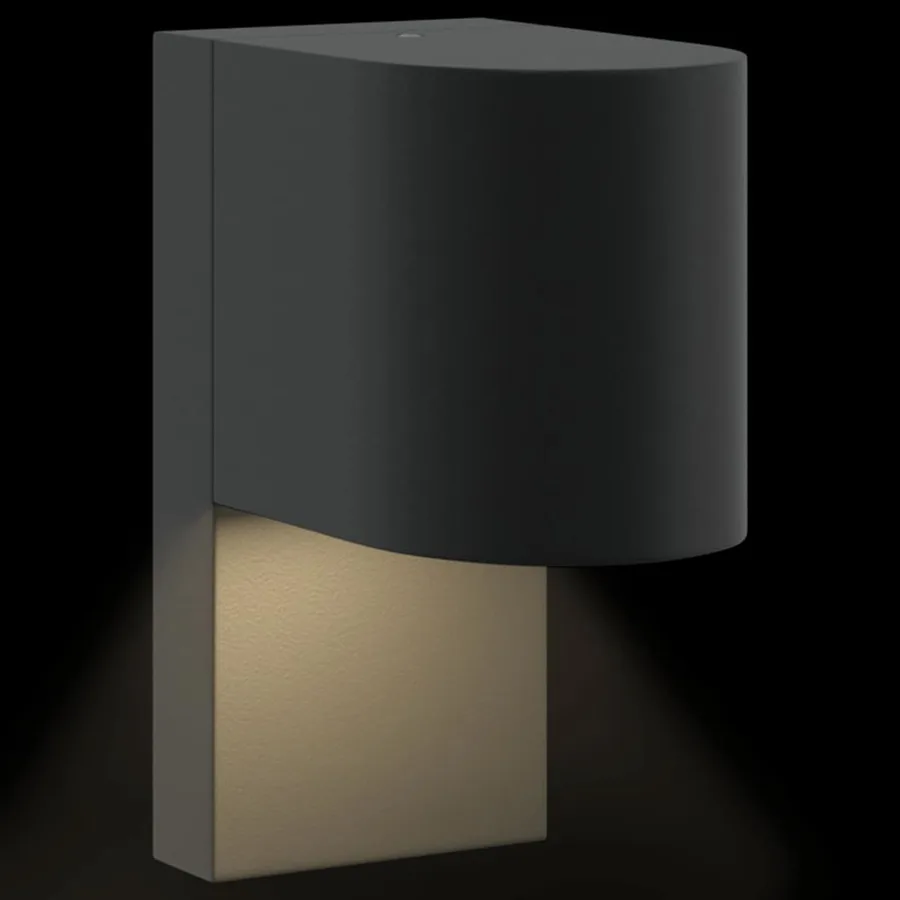 Applique Murale Extérieure Noir 12 x 7 x 15 cm Acier inoxydable - 8