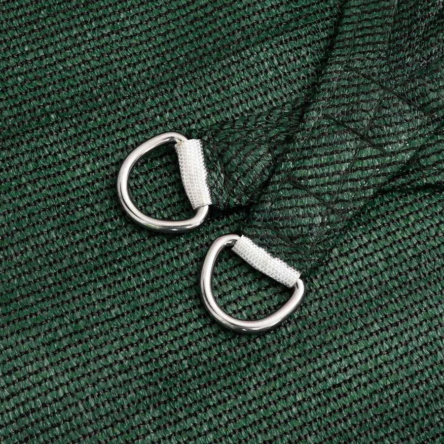 Voile d'ombrage 160 g/m² trapèze vert foncé 4/5x3 m PEHD - 6
