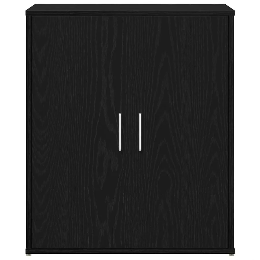 Buffet en chêne noir 60x31x70 cm bois d'ingénierie - 6