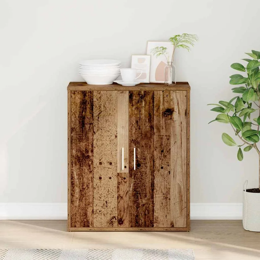 Buffet en bois ancien 60x31x70 cm bois d'ingénierie