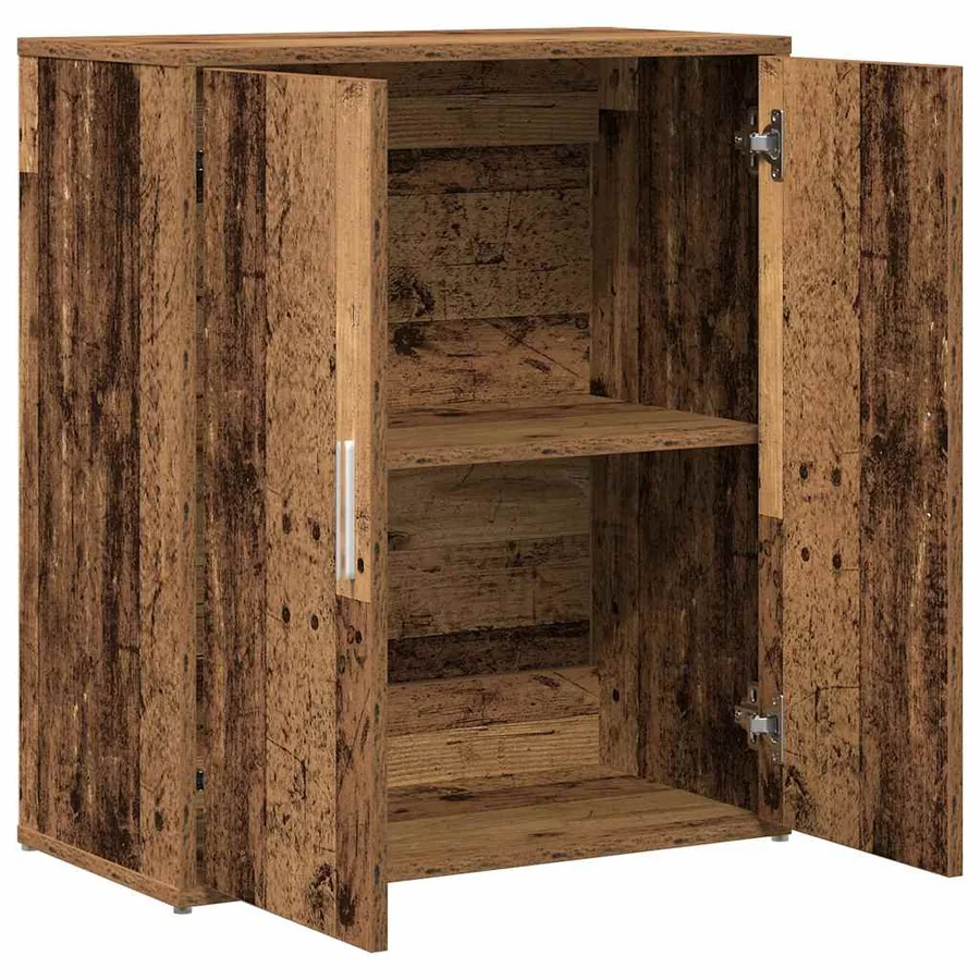 Buffet en bois ancien 60x31x70 cm bois d'ingénierie - 5
