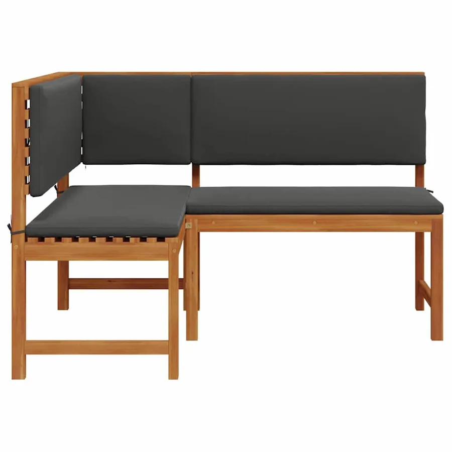 Chaise de jardin Marron 140 x 100 x 91cm Bois d'acacia massif - 5