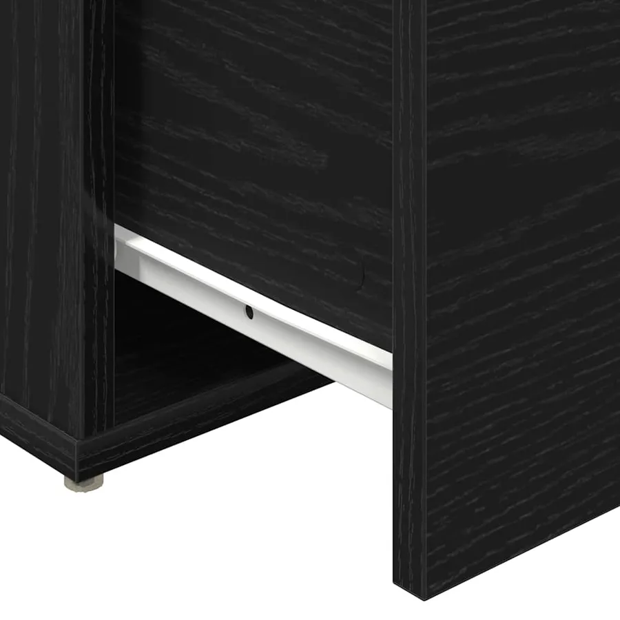 Commode Chêne noir 40,5 x 40 x 40 cm Bois d'ingénierie - 10