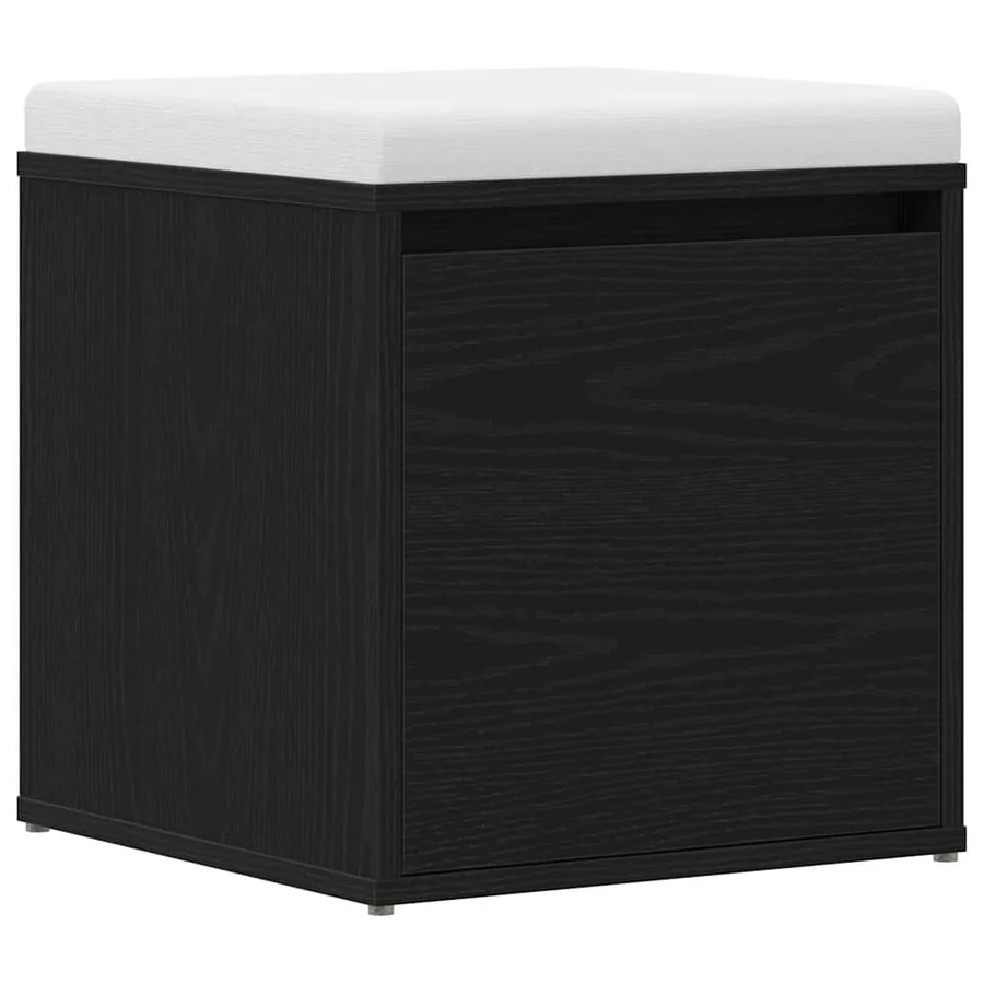 Commode Chêne noir 40,5 x 40 x 40 cm Bois d'ingénierie - 3