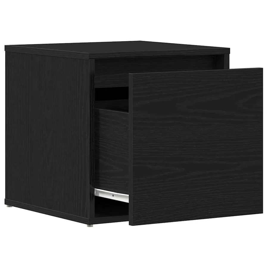 Commode Chêne noir 40,5 x 40 x 40 cm Bois d'ingénierie - 5
