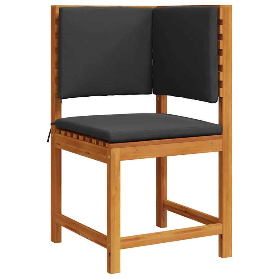 Chaise de jardin Marron 50 x 50 x 91cm Bois d'acacia massif - 2