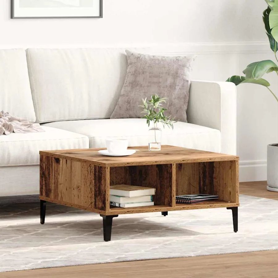 Table basse Bois Ancien 60 x 60 x 30 cm
