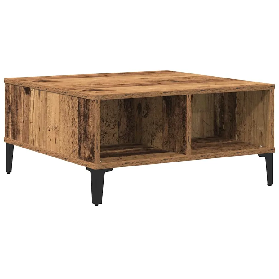 Table basse Bois Ancien 60 x 60 x 30 cm - 2
