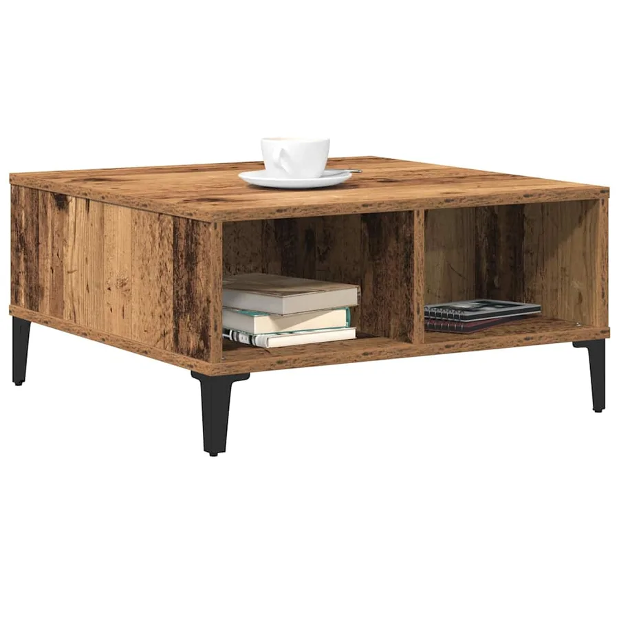 Table basse Bois Ancien 60 x 60 x 30 cm - 3