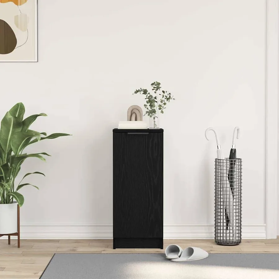 Cabinet à chaussures avec étagère Chêne noir 29,5 x 35 x 70 cm - 4