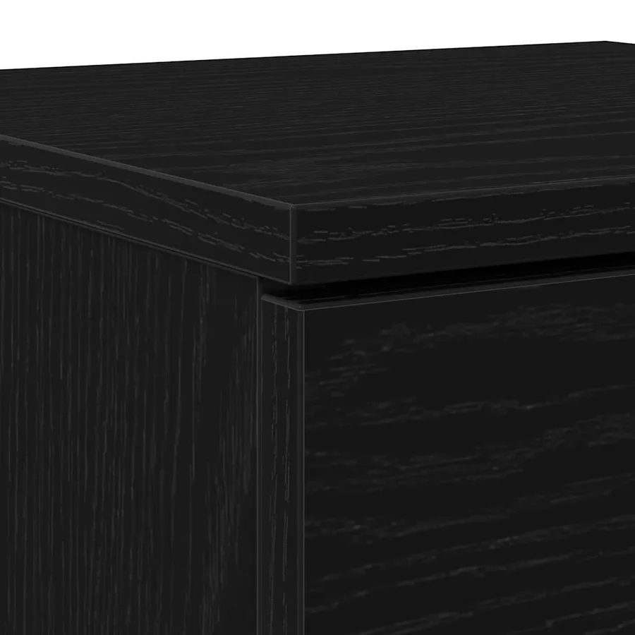 Cabinet à chaussures avec étagère Chêne noir 29,5 x 35 x 70 cm - 8