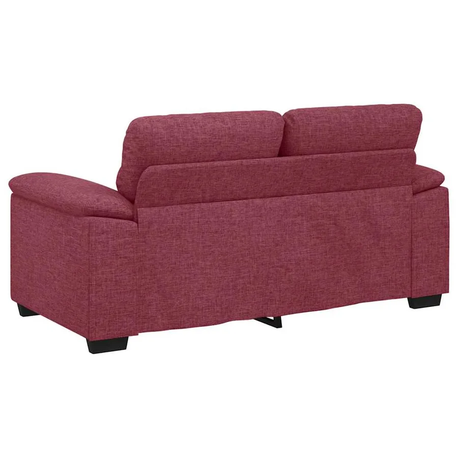 Canapé 2 places rouge vin 160 x 81 x 84 cm en tissu - 6