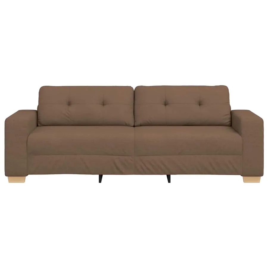 3-Seater Sofa Brown 180 cm Fabric - Untranslated - 4
