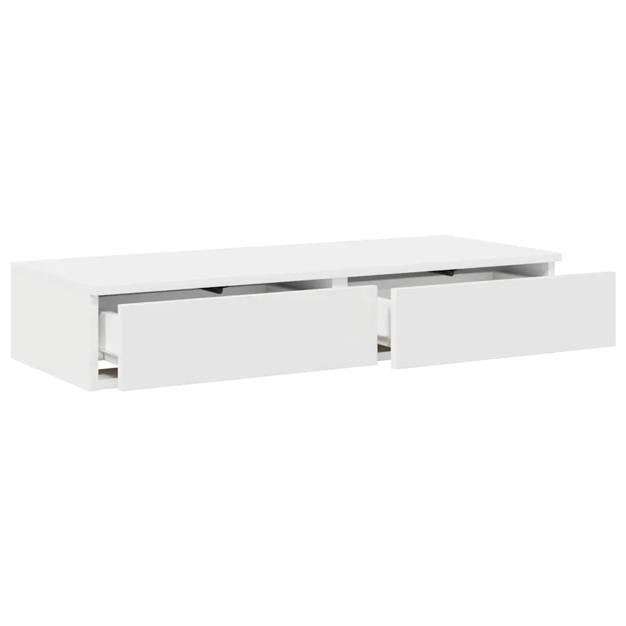Tiroirs de lit Blanc 80 x 36,5 x 16,5 cm Bois d'ingénierie - 5