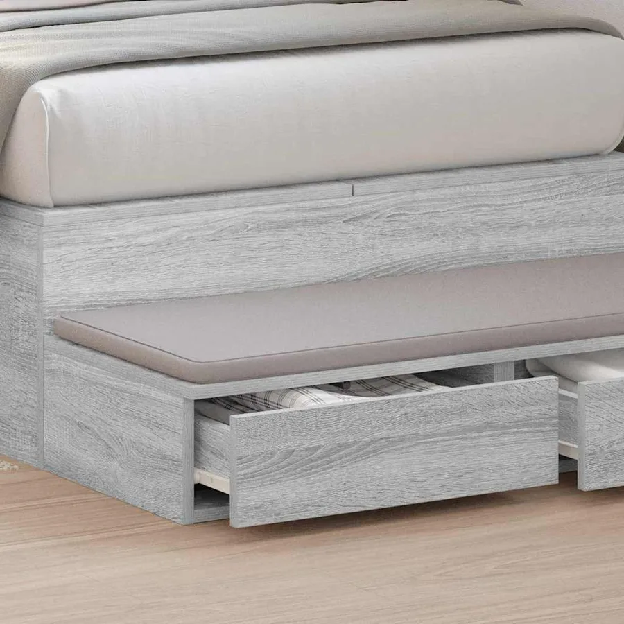 Tiroirs de lit avec tiroir Gris Sonoma 80 x 36,5 x 16,5 cm - 4