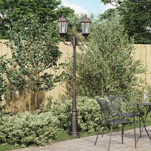Lumière de jardin Bronze 68 x 20 x 235 cm Aluminium et verre