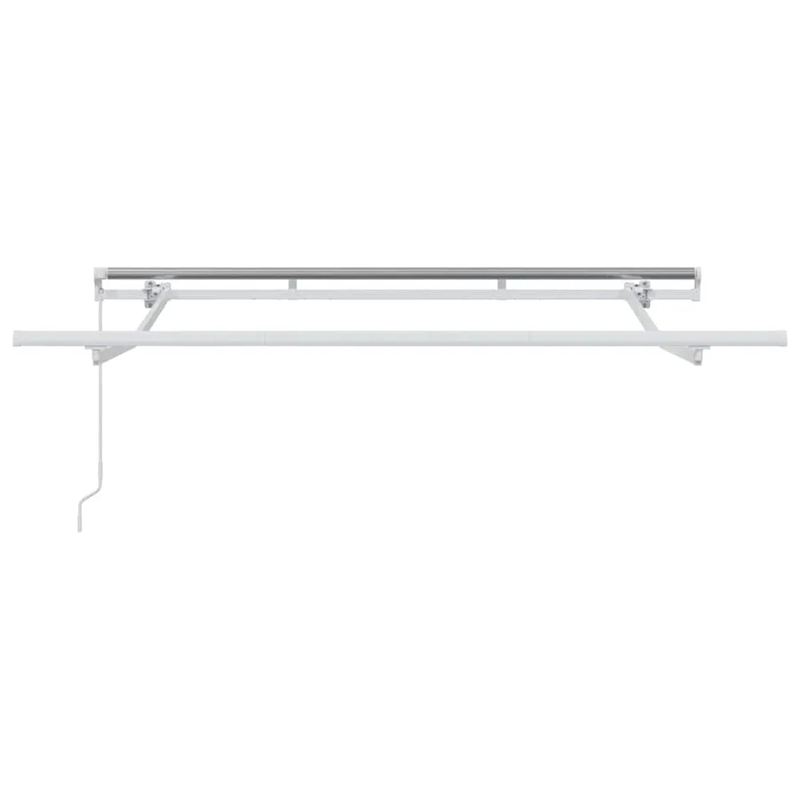 Cadre d'auvent Blanc 2,5 x 2 m Métal - 4