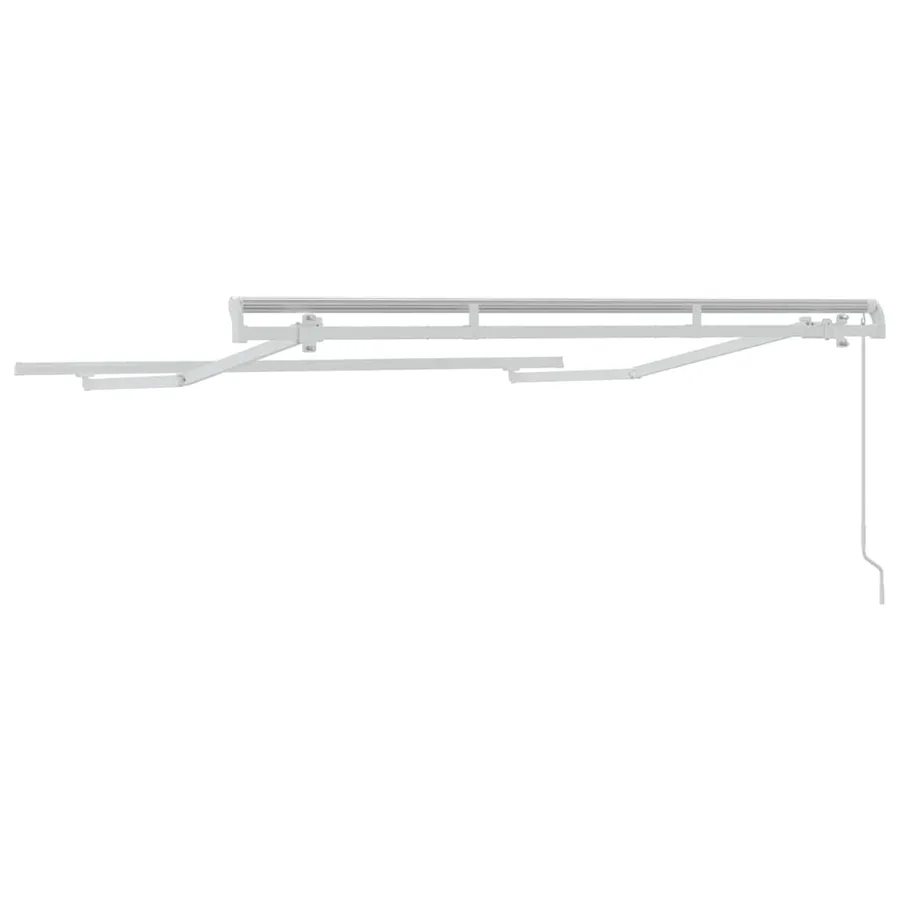 Cadre d'auvent Blanc 2,5 x 2 m Métal - 6
