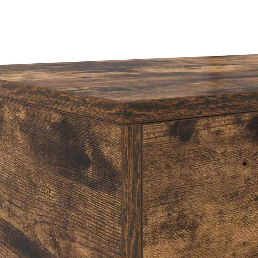 Tiroirs de lit Chêne fumé 90 x 36,5 x 16,5 cm Bois d'ingénierie - 10