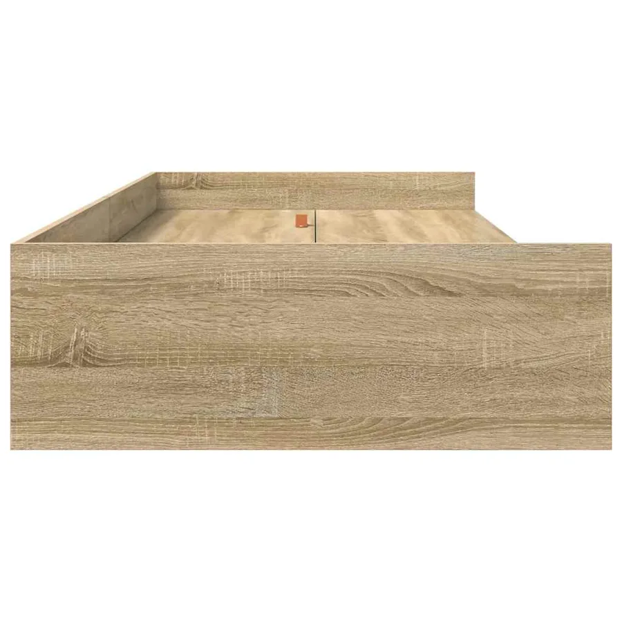 Cadre de lit Chêne Sonoma 75 x 190 cm Bois d'ingénierie - 6