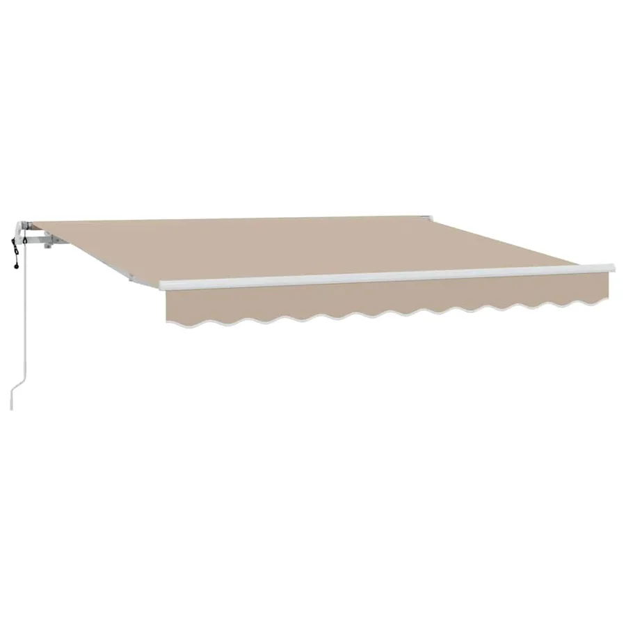 Auvent Rétractable Beige 350 x 200 cm tissu - 2